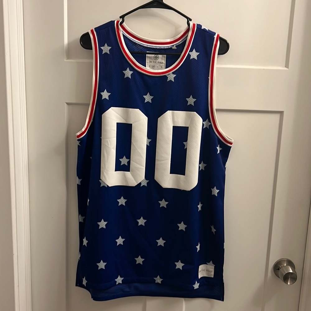 On The Byas 00 Red, White, & Blue Jersey - Medium
